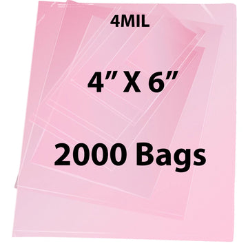 Pink Anti Static Bags 4 Mil 4" X 6" 2000 Bags